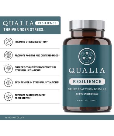 Neurohacker Collective Qualia Resilience Supplement - 40 Capsules for Stress Support - Buy Online on GoSupps.com