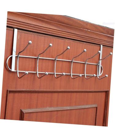 STOBAZA 6 Home Stainless Rack Organizer Hanger Kitchen Steel Hooks Cabinet Storage Hook Clothes for Door - Buy Online on GoSupps.com