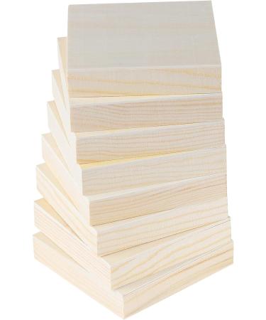 ADXCO 8 Pack 4x4 Inch Unfinished Wood Panels for Painting - Ideal for Oils, Acrylics & Pouring Arts - Buy Online on GoSupps.com