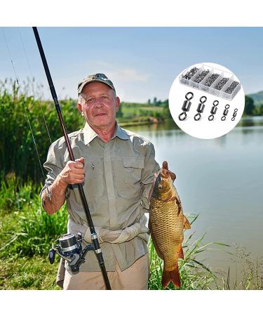 Realure Carabiner Whirl Fishing Set - 200/300 Pieces Salt Water Fishing Accessories Trout & Vortex Angle Vertebrae 5 Sizes 4# 8# 10# - Buy Online on GoSupps.com