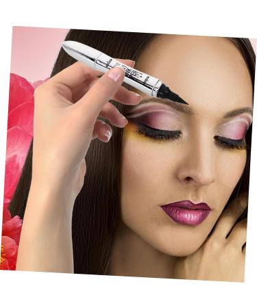  SAFIGLE SAFIGLE Liquid Eyebrow Pencil Eyeliner Pen 2-in-1 Waterproof Smudge-Proof Quick-Drying Eyebrow Pencil for Women Daily Makeup Dark Brown - Buy Online on GoSupps.com