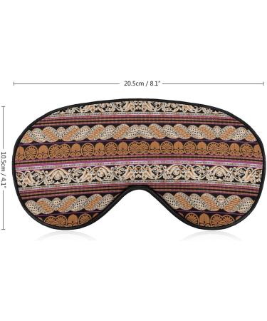 LynaRei Boho Bohemian Pattern Sleep Mask - Adjustable Soft Eye Cover for Travel and Nap Style-3 - Buy Online on GoSupps.com