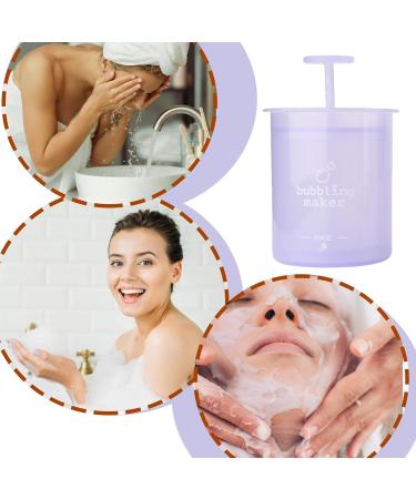 Foam Maker for Face Wash - Portable Manual Bubble Foamer Skincare Cleansing Foaming Maker Cleanser Foam Maker Facial Cleansing Tool for Women Purple - Buy Online on GoSupps.com