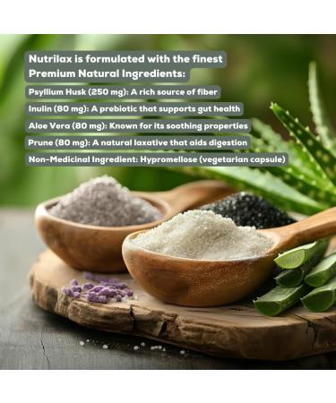 Nutrilax - 100% Natural Laxative for Constipation Relief 60 Capsules - Buy Online on GoSupps.com