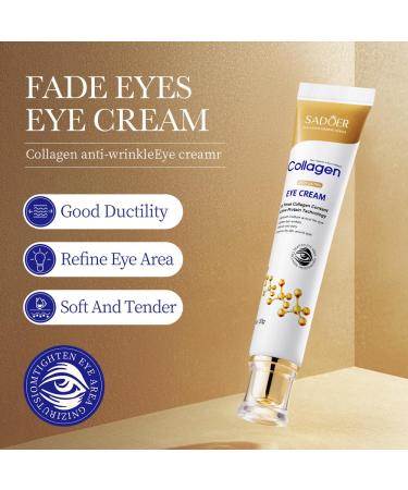 Age Correcting Eye Cream - Anti-Aging Hyaluronic Acid Collagen & Caffeine for Wrinkles Dark Circles & Puffiness - Firm & Lift Your Eyes - Buy Online on GoSupps.com
