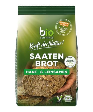 Biocentral Organic Baking Mix Seed Bread - Hemp & Linseed 500g | Easy Flour & Yeast-Free High Protein Filler | Fast International Shipping - Buy Online on GoSupps.com
