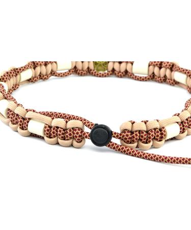 Custom EM Ceramic Collar for Dogs & Cats | Made with Original US Paracord | Bordeaux Red (61-70 cm) - Buy Online on GoSupps.com