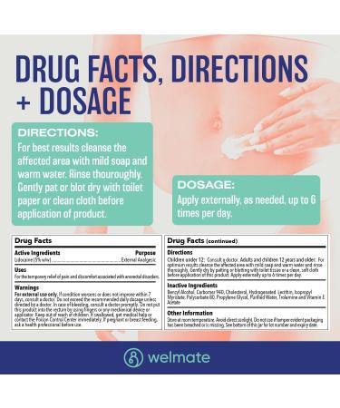 WELMATE Allergy Relief & Pain Soothing Kit: Fexofenadine HCl 180mg (200 Ct) & 5% Lidocaine Cream (2 Oz) - Buy Online on GoSupps.com