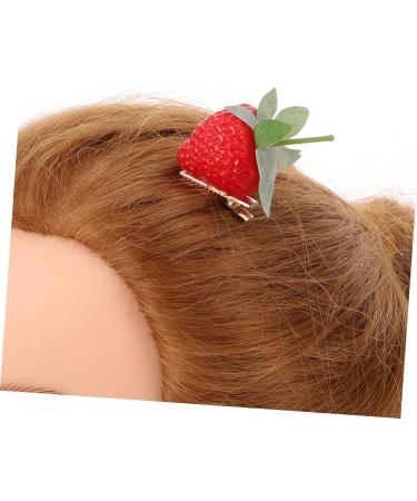 TINEASUR Strawberry Barrettes Strawberry Hair Barrettes for Women Strawberry Hair Clip Women Hair Clip Strawberry Hair Accessories Women Hair Barrettes Fruits Hair Clip Hairpin - Buy Online on GoSupps.com