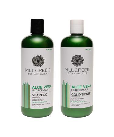 Mill Creek Botanicals Aloe Vera shampoo and conditioner bundle (14 oz each)