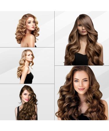 Thirtek 1-Inch Ceramic Curling Iron - Professional Hair Curler with 15 Adjustable Temps LCD Display Dual Voltage Heat Protective Glove & Clips | Salon Quality Copper Brown - Buy Online on GoSupps.com