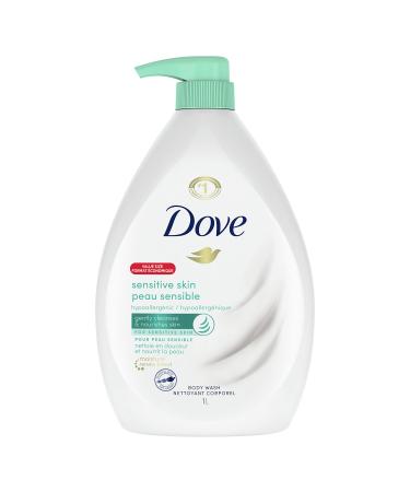 Dove Body Wash with Pump With Skin Natural Nourishers Sensitive Skin For Instantly Soft Skin And Lasting Nourishment 1 l-fragrance-free