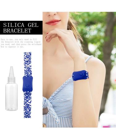 Healifty Hand Liquid Wristband - Portable Silicone Bracelet for Hand Soap - 2pcs Blue - Buy Online on GoSupps.com