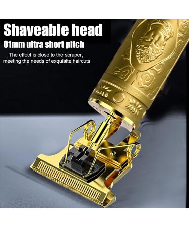 Beard Trimmer Men Hair Clippers Oily Hair Household Electric Hair Clipper Zero Gapped Beard Shaver with 4 Limit Combs Rechargeable Hair Shaving Device Gold - Buy Online on GoSupps.com
