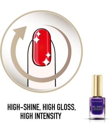 Max Factor Gel Shine Lacquer Nail Polish 11ml - Lacquered Violet #35 - Buy Online on GoSupps.com