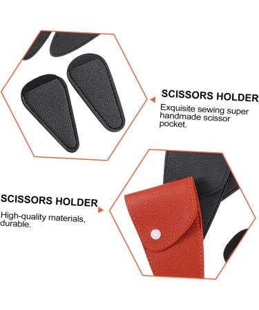 Beaupretty 18-Piece Hairdresser Leather Case & Plastic Scissor Organizer - Transparent Storage Bag for Hair Tools - 3 Pcs Black & Brown Scissors Pocket 20x7.5cm - Buy Online on GoSupps.com