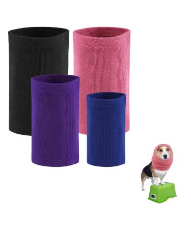 4 pieces of ear protection for dogs snoods for dogs cotton material without flap eart protector soundproofing ear protector dog owner and ear warmer dog ear protection for noise reduction