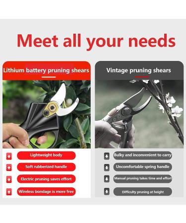 Electric Pruning Shears 36V Electric Pruning Shears Garden 30Mm Branch Cutter Electric Cordless for Hedge Trees Branches & Twigs Shears Cutter Small Gift - Buy Online on GoSupps.com