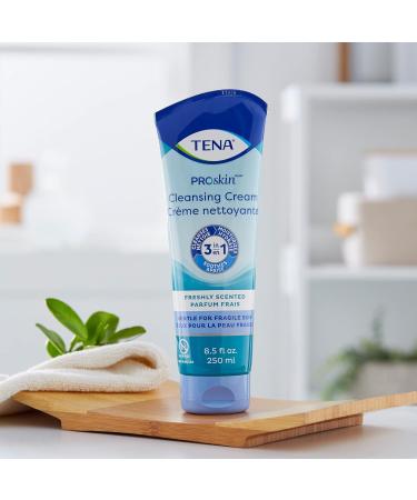 TENA ProSkin Cleansing Cream - Rinse-Free Body Wash Mild Scent 8.5 oz Tube | 10 Ct - International Shipping Available - Buy Online on GoSupps.com