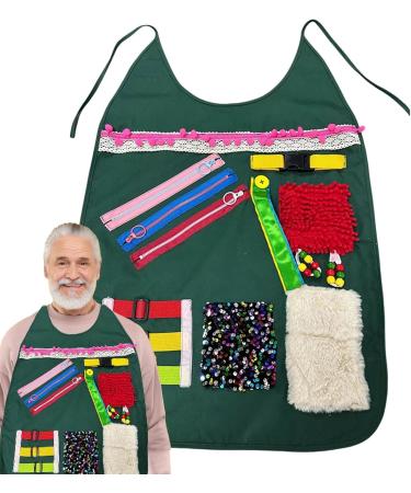 Fidget Apron For Elderly - Activity Apron Fidget Aid - Elderly Care Products Grandma People With Poor Memories Apron Fidget Toy - Buy Online on GoSupps.com