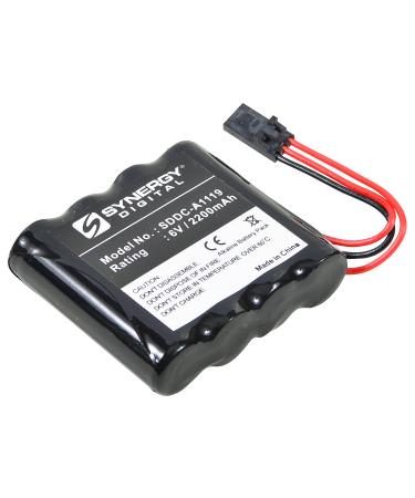 Synergy Digital Door Lock Battery Compatible with Stanley Security Systems 1003 Door Lock (Alkaline 6V 2200 mAh) Ultra Hi-Capacity Compatible with Interstate DRY0048 Battery