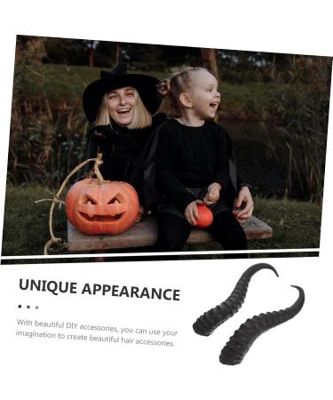 GAROZATION 1 Pair DIY Croissant Hair Accessories Plastic Sheep Horns Plastic Horns for DIY Headband Costume DIY Horns Costume Props Cosplay Party Supplies Props for Halloween Party - Buy Online on GoSupps.com