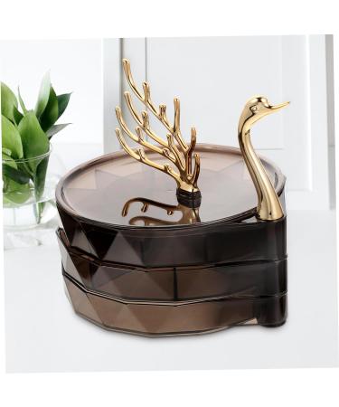 Cabilock Box Jewelry Storage Box Earrings Abs 17X7.5X15.5CM Black - Buy Online on GoSupps.com