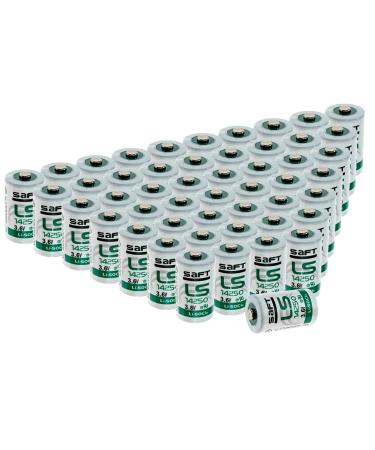 Synergy Digital Dog Leash Batteries Compatible with DogWatch AR-300 Dog Leash (Li-SOCl2 3.6V 1200 mAh) Ultra High Capacity combo-pack includes: 50 x LS14250 Batteries