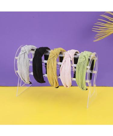 LOVNFC Pleated Knot Headbands for Women - 5pcs No Slip Fashion Turban Hair Bands - Buy Online on GoSupps.com