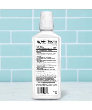 ACT Dry Mouth Anticavity Zero Alcohol Fluoride Mouthwash 18 fl. oz. Soothing Mint & ACT Dry Mouth Moisturizing Gum 20 Pieces Sugar Free Soothing Mint Bundle - Buy Online on GoSupps.com