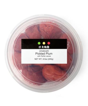 [Fushimi Plum Garden] 200g Ripe Pickled Plums with Perilla, Umeboshi with Shiso, Contains Citric Acid, 20% Salt, Natural Flavor, Benei Fukui, Sour 