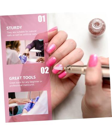 Housoutil Nail Polisher Manicure Grinding Tool Nail Art Accessories Nail Drill Head Manicure Supplies Para U as Nail Art Tools Nail Grinding Head Manicure Tools Exfoliating Ceramics Pink - Buy Online on GoSupps.com