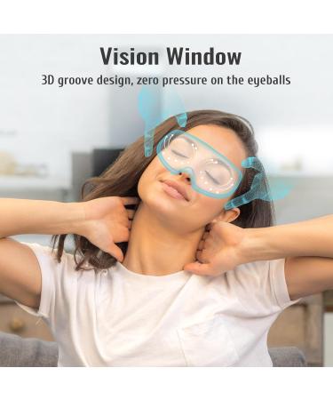 Eye Massager with Heat | Foldable Heated Eye Mask for Dry Eyes & Better Sleep | Bluetooth Music Face Massager - Perfect Birthday Gift for Women & Men - Buy Online on GoSupps.com