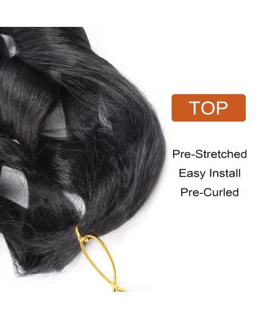French Curly Braiding Hair 16 Inch - 8 Packs Pre Stretched for Box Braids - French Curl Crochet Braids - Bouncy Loose Wavy Spiral Curl Extensions - Buy Online on GoSupps.com
