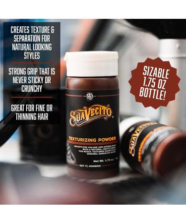 Suavecito Texturizing Hair Styling Powder - Matte Finish, Strong Hold - 1.75 oz - Buy Online on GoSupps.com