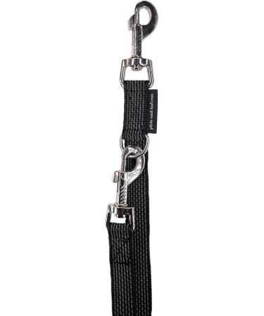 Adjustable Dog Leash for Medium & Large Dogs - Black 2.40m | Durable Double-Liner International Shipping Available - Buy Online on GoSupps.com