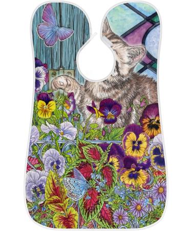 Beard Bib Apron | Waterproof Hair Catcher for Men | Non-Stick Grooming Cape | Naughty Cat Design - Buy Online on GoSupps.com