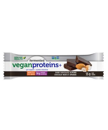 GENUINE HEALTH Dark Chocolate Almond Bar with Fermented Proteins 55 GR