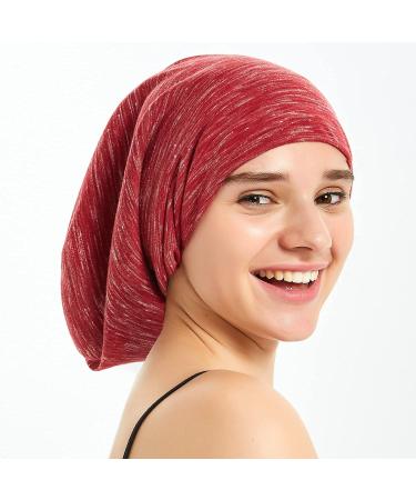 Satin Bonnet for Healthy Hair - Adjustable Fit, Black Mixed, One Size - Protect while You Sleep - Buy Online on GoSupps.com