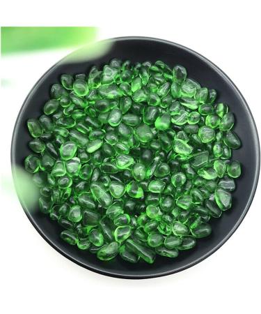 Natural Crystal Rough 50g 7-9mm Green Glass Gravel Glaze Stone Rock Polished Aquarium Specimen Decor Natural Quartz Crystals Home Decoration ERTEYIN - Buy Online on GoSupps.com