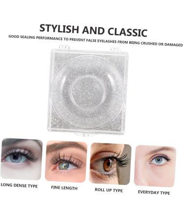 6pi ces Bo tes De Rangement Transparentes Pour Faux Avec Paillettes Organisateur Pratique Pour Beaut Et Salon 6.2x2cm argent - Buy Online on GoSupps.com