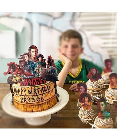 30 Stranger Cake Topper Cupcake Toppers Set Theme Birthday Party Decorations Favors Cake Supplies - Buy Online on GoSupps.com