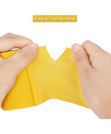 12 Roll Self-Adhering Bandage - Elastic Cohesive Wrap for First Aid & Sports Injuries | Dog & Horse Vet Wrap - Buy Online on GoSupps.com