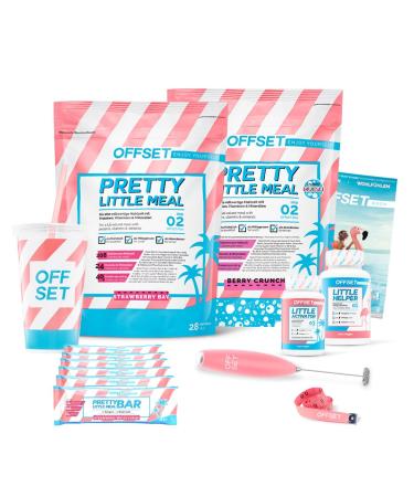 Starterset M Berry Mix from Offset Nutrition weight loss set with everything you need: shakes bars saturation capsules activation capsules cups and more!Content for 31 days