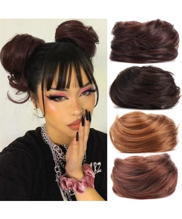 Bun Hair Pieces for Women Synthetic Claw Clip Bun Cat Ears Hair Donut Bun Claw Clip Messy Hair Bun Mini Hair Extensions Women Hair Accessories Messy Bun Hair Piece (Color : 18H613) - Buy Online on GoSupps.com