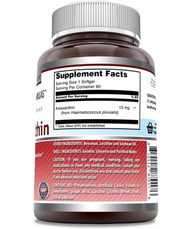 Amazing Nutrition Astaxanthin 12mg - 60 Softgels | Powerful Antioxidant Support - Buy Online on GoSupps.com