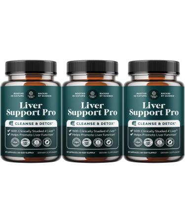 Natures Craft Pro Liver Support Supplement - 2X More Effective Than Milk Thistle - Advanced Liver Health Supplement with Clinically Tested 4 Liver Cleanse Detox & Repair Support (3 Month Supply) 60 Count (Pack of 3)