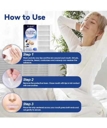 90 Pcs Mouth Tape for Sleeping | Yetree Sleep Strips - Stop Snoring, Sleep Talk, and Drooling | Improved Nighttime Sleeping for Men and Women - Buy Online on GoSupps.com