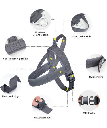 Elite Tactical Dog Crockery Vest - Adjustable Nylon Pet Dishes for Small Medium & Large Dogs - Gray (M) - Buy Online on GoSupps.com