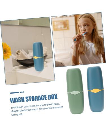 Beaupretty Travel Toothbrush Set - 2 Racchanters with Case & Cup for Outdoor Use | Ideal for International Travelers - Buy Online on GoSupps.com